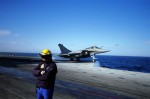 Photo d'illustration du reportage A bord du porte-avions Charles de Gaulle.